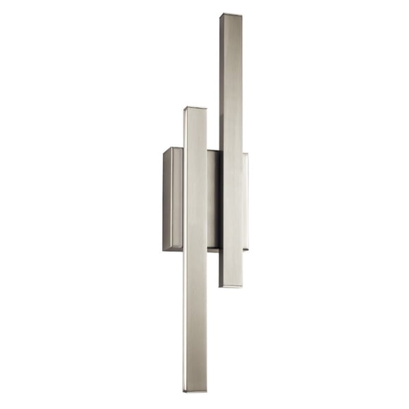 Elan Lighting Idril LED Wall Sconce Brushed Nickel Steel Acrylic Hardwired
