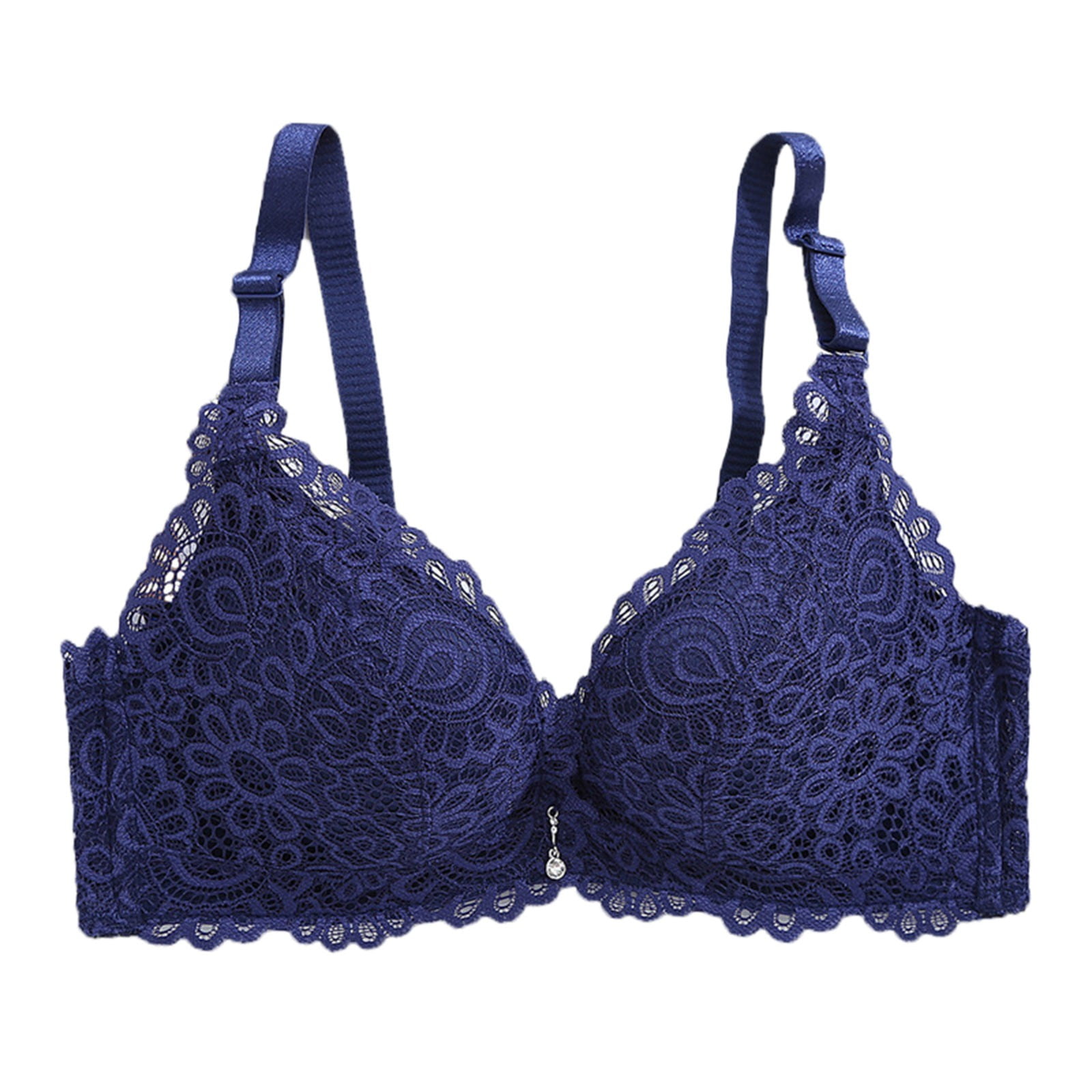 LUTFI Padded Bras for Women Strapless Bra Large Size Push Up Bra Thin  Section Lace Non-Slip Underwear Invisible Bra Lift Beautiful Back Female  Lingerie (Size : M, Color : Blue) : Buy