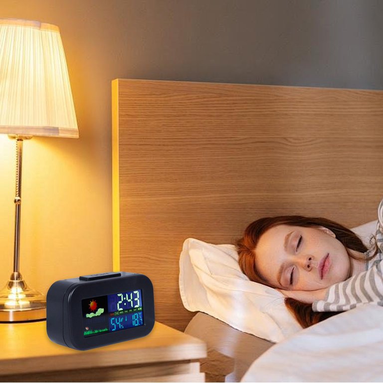 sruoe Alarm Clock, Clock Alarm Bedside, Clock Alarm Digital, Alarm Clocks  for Bedrooms, Small Alarm Clock, Vibrating Alarm Clock, Projection ...