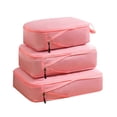 thumbnail image 6 of Hvmvliv Travel Clothes Storage Bag Three Piece Set, Portable Multifunctional Luggage Organizer Bags for Suitcase Packing & Classification Pink, 6 of 7