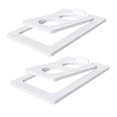 thumbnail image 4 of BELOVING 2 Pcs Supports Inclinés pour Haut-Parleur de Bureau Support de Haut-Parleur de Table en Fer pour Bibliothèque Blanc G, 4 of 9