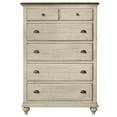 thumbnail image 5 of Sunset Trading Shades of Sand 5-Piece Wood Queen Bedroom Set in Cream/Walnut, 5 of 6