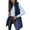 Dark Blue, variant on Kukoosong Women's Puffer Vests, Fall Reversible Long Vests, Winter Warm Zip Up Fleece Jacket with Pockets