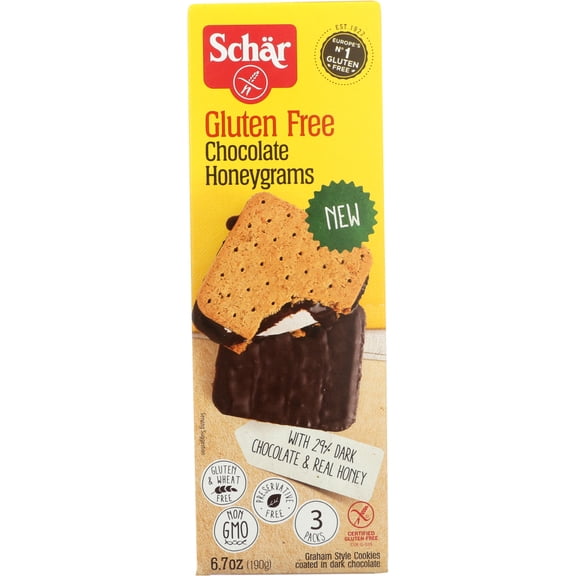 Schar - Gluten Free Honeygrams Crackers Chocolate - 6.7 oz.