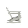 thumbnail image 4 of Costaelm Paradise Adirondack Outdoor Patio Rocking Chair, Sand, 4 of 8