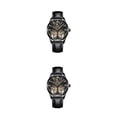thumbnail image 4 of Qarigey Reloj Mecánico para hombre, correa de cuero analógica Vintage, reemplazo, fácil de combinar, reloj de luminoso de negocios, regalo Type6 NO6, 4 of 6