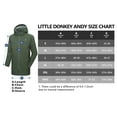 thumbnail image 6 of Little Donkey Andy Men's Waterproof Rain Jacket Outdoor Lightweight Rain Shell Mountain Windbreaker Long Coat for Hiking,Golf,Travel Army Green L, 6 of 6