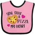 thumbnail image 3 of Inktastic Valentine's Day You Stole a Pizza of My Heart Boys or Girls Baby Bib, 3 of 4