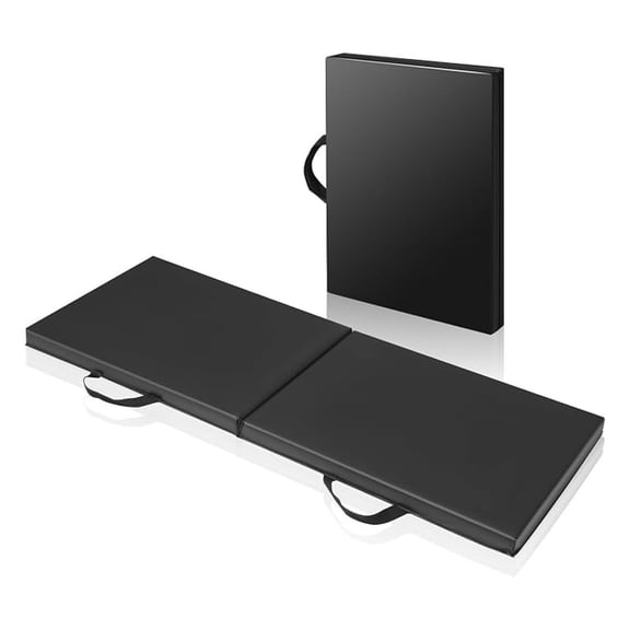 Foldable Mat Folding Mechanics Pad 1.5 inch Thick Foam Padding with Portable Carrying Handles for Garage, Picnicking, Gardening, Foam Sleeping Mat for Camping, Home Gym