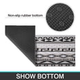 thumbnail image 3 of Black Boho 2-Piece Kitchen Rug Mat Set: Machine Washable, Non-Slip - Perfectly Complements Black and White Kitchen Decor, 3 of 7