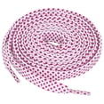thumbnail image 1 of 3 Pares De Cordones Para Zapatillas Doble Capa Punto Hueca Plana Fucsia Blanco 140 cm/55, 1 of 4