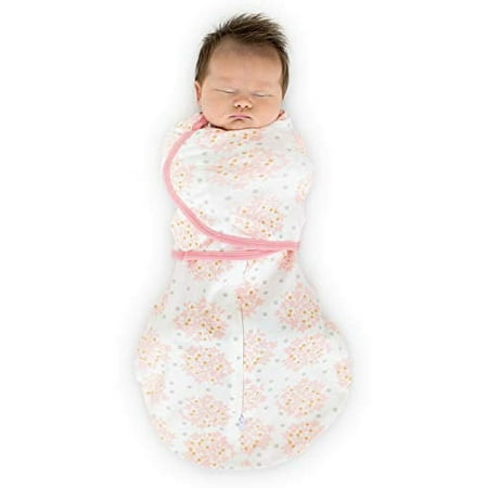 UPC: 0817606026798 | SwaddleDesigns Omni Swaddle Sack with Wrap & Arms Up Sleeves & Mitten Cuffs Heavenly Floral Pink Small 0-3 Months