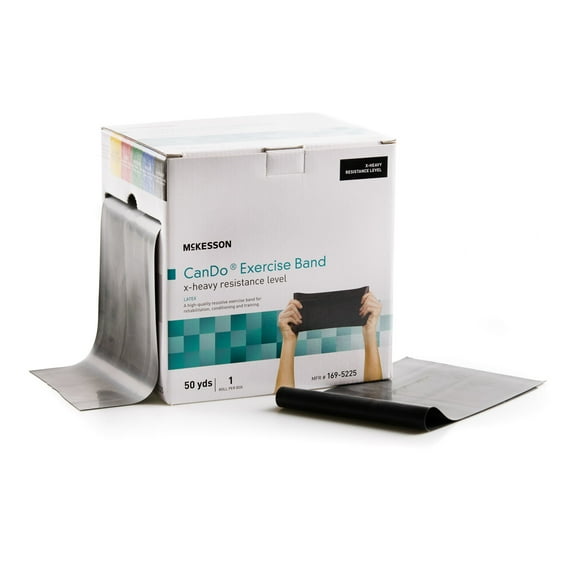 McKesson Can Do Exercise Resistance Band for Physical Therapy - Extra Heavy Resistance - 5 in x 50 yd, 1 Ct