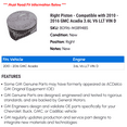 thumbnail image 2 of Right Piston - Compatible with 2010 - 2016 GMC Acadia 3.6L V6 LLT VIN D 2011 2012 2013 2014 2015, 2 of 2