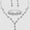 Set 05, variant on Faty-T Bride Silver Necklace Earrings Set Crystal Bridal Wedding Jewelry Set for Women