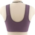 thumbnail image 3 of Bigersell Cute Bras for Women Sale Clearance Women's Bras No Underwire Molded Bra Style B976 V-Neck No Underwire Bras Front Button Bra Closure Women Size Women Bras Full-Coverage Purple 52, 3 of 6