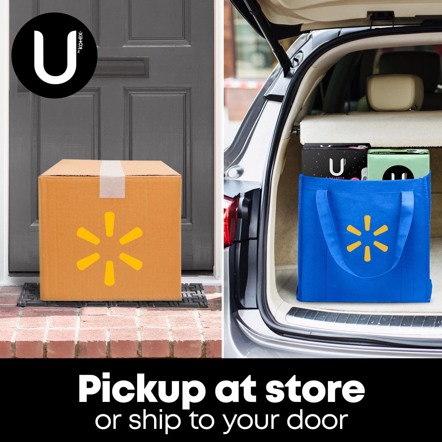 Protège-dessous pour le quotidien emballés U by Kotex Balance, absorption légère, longueur régulière 100 Unités