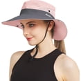 thumbnail image 1 of Sun Hats for Women Men 3” Wide Brim UPF 50+ Fishing Beach Bucket Hats, 1 of 5
