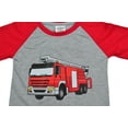 thumbnail image 3 of Rimyaw Toddler Boys Pajamas Fire Cars Graphic Sleepwear Sets Long Sleeve Cotton Shirts Pants PJS 2T, 3 of 8
