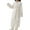 White, variant on Womens Soft Warm Plush Robe Fleece Bathrobe with Pockets Winter Thicken Sleepwear Solid Color Pajamas Coat (Pink L)