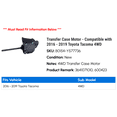 thumbnail image 2 of Transfer Case Motor - Compatible with 2016 - 2019 Toyota Tacoma 4WD 2017 2018, 2 of 4