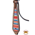 thumbnail image 5 of Hilason Western Horse Headstall Bridle American Leather Tan Serape Print, 5 of 5