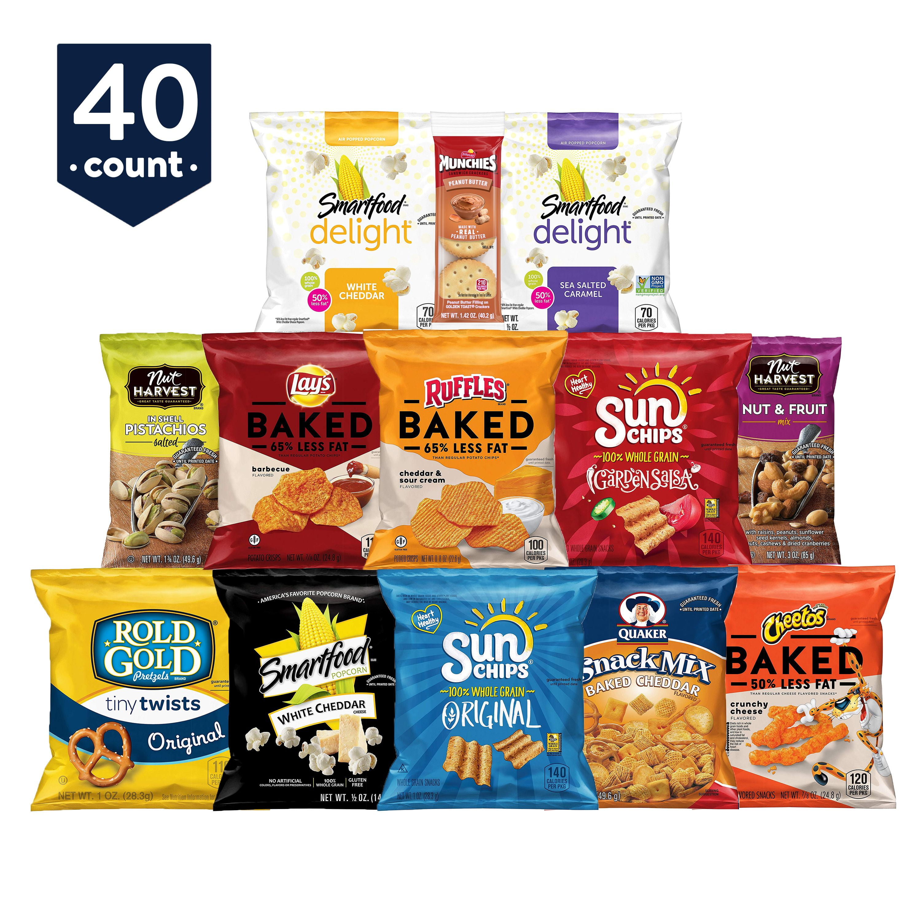FritoLay Send & Share Variety Snack Box, Assortment of Baked, Popped