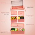 thumbnail image 2 of 1400ML Lonchera Portátil para Adultos, Bento Box Set de a Prueba Fugas con Compartimentos, Incluye Cubiertos, Bolsa de Almuerzo y Sopa Caja, Lonchera Bento Apto para Microondas y Lavavajillas(Verde), 2 of 7