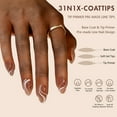 thumbnail image 3 of 3 in 1 X Coat Tips 14 Sizes Pre-Colored Fake Nail Extensions French Nail Tips, 3 of 10