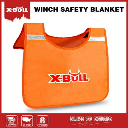 X-BULL Safety Blanket Winch Damper Cable Cushion 4WD Recovery Orange