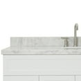 thumbnail image 5 of Ariel Hamlet 55 In. Oval Sink Vanity With Carrara White Countertop In White, 5 of 10