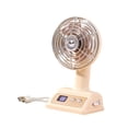 thumbnail image 4 of Ventilador de escritorio con carga USB y pantalla digital, giratorio, portátil, para exteriores e interiores. blanco, 4 of 9