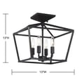 thumbnail image 7 of Townsend 4-Light Ceiling Light in Classic Bronze, 7 of 7
