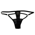 thumbnail image 5 of Siilsaa Women Underwear Thongs Lace Bikini Panties G String Thong Ladie Brief Underwear Thong Underwear for Women Panties Black,M, 5 of 5