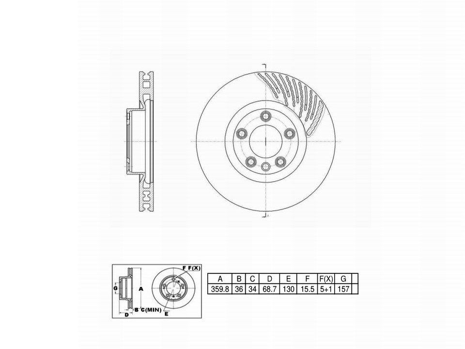 UltraHC Coated High Carbon Brake Rotor, Front Right UR003891