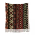 thumbnail image 6 of Geometric Ornament Ceramics Wallpaper Textile Web Cards Women's Pashmina Shawl Wraps Fringe Scarf Long Large Scarf, 6 of 7