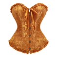 thumbnail image 2 of FASHOFT Corset Shapewear For Women Bridal Wedding Waist Cincher Tummy Control Vest Court Style Bust Support Body Shaper Corsets Yellow XXS, 2 of 3