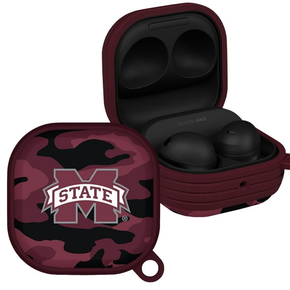 Mississippi State Bulldogs Camo HDX Case Cover Compatible with Samsung Galaxy Buds Pro & Buds Live by Affinity Bands