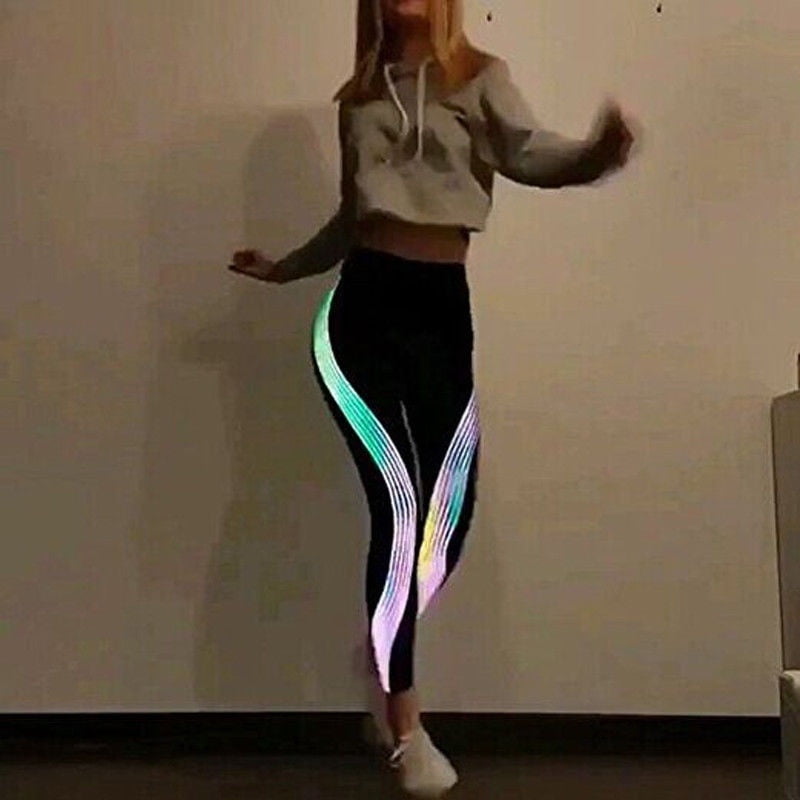 rainbow gym leggings