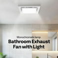 SPECSTAR Bathroom Exhaust Fan with Light, 165CFM Shower Ventilation ...