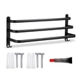 thumbnail image 1 of Toallero Armario de baño Bar Zapatillas de inodoro Riel de almacenamiento Estante Hogar Cocina Sin perforaciones Organizador de artículos de Juegos de accesorios de baño  Dreischichtig 50CM Yuarrent HA011420-03B, 1 of 6