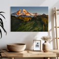 thumbnail image 3 of Elephant Stock Sunrise Over Mt. Baker Wall Art - Horizontal Canvas Wall Art - Living Room Wall Decor - Nature Canvas - Green And Blue Decor - 24" x 16", 3 of 8