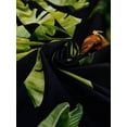 thumbnail image 7 of Black Tropical Leaf Print Spaghetti Strap Maxi Dress For Women, Resort Style Summer Dress, 7 of 7