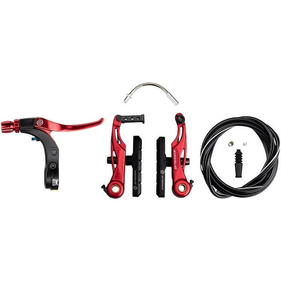 Promax P-1/Click V-Point Linear Pull Brake Kit - 85mm, Red