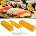 thumbnail image 1 of Baohd 4PCS/Set Sushi Maker Kit Round Sushi Maker Mold DIY Sushi Maker Tool Set for Rice Rolls Non-stick Sushi Mold, 1 of 7