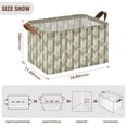 thumbnail image 7 of Yayeee Foldable Storage Basket for Shelves Waterproof Cloth Bins with Handles, Olive Green Flowers, 7 of 7