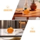 thumbnail image 2 of Tarro de cerámica con tapa, bote decorativo para té, centro de mesa creativo, tarro grande de cerámica naranja para encimera de cocina, bote de cocina, 2 of 7