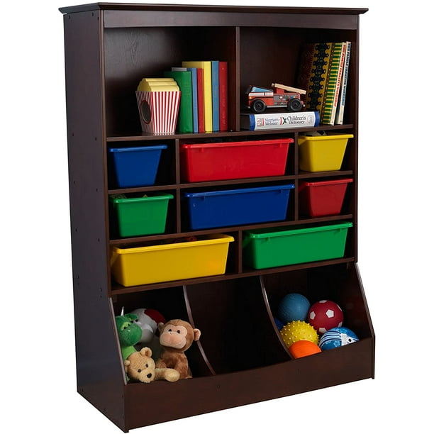 kidkraft 5 plastic bin storage unit