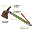 thumbnail image 5 of Swiss Tech Multi-Tool Hatchet with Pocket Knife, No-Slip Silicone Grip, Green, 1 Pack, 5 of 18