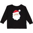 thumbnail image 3 of Inktastic Santa Claus, Smiling Santa, Santa Hat, Christmas Boys or Girls Long Sleeve Toddler T-Shirt, 3 of 5